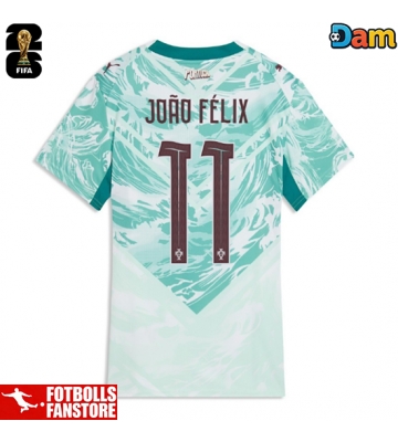 Portugal Joao Felix #11 Bortatröja Dam VM 2026 Kortärmad